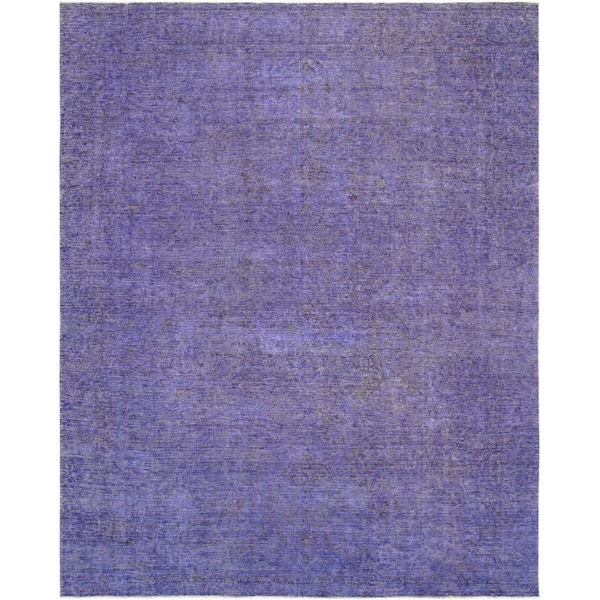 Supreme 9 ft. 2 in. x 11 ft. 11 in. Pasargad Vintage Overdyes Hand-Knotted Lambs Wool Area Rug ST1123457 - main